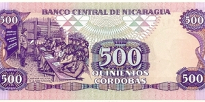 Banknote from Nicaragua