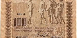 100 Markkaa Banknote