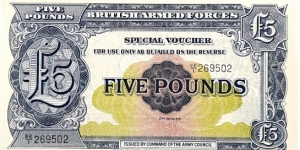 5 Pounds (British Armed Forces 1948)  Banknote