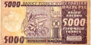 Banknote from Madagascar