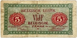 Banknote from Belgium