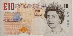 10 Pounds Sterling Banknote