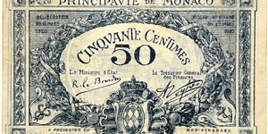 50 Centimes Banknote