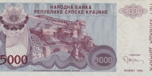 Banknote from Croatia