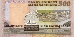 Banknote from Madagascar