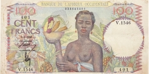 100 Francs (Occidental Africa 1946)  Banknote