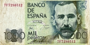 1000 Pesetas Banknote