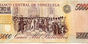 Banknote from Venezuela