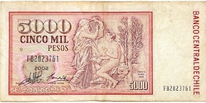 Banknote from Chile