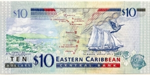 Banknote from East Caribbean St.