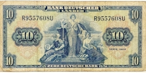 10 Mark (West Germany 1949) Banknote