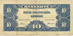 Banknote from Germany