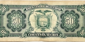 Banknote from Ecuador