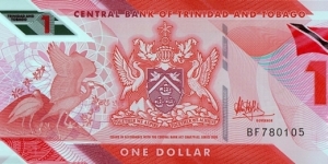 Trinidad & Tobago 2020 1 Dollar. Banknote
