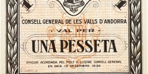 1 Pesseta (2nd Issue / Official Reproduction) Banknote