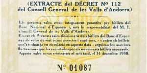 Banknote from Andorra