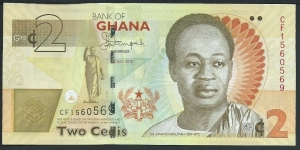 2 Cedis / pk 37 Ad  Banknote