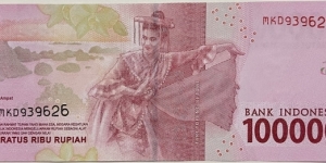 Banknote from Indonesia