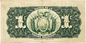 Banknote from Bolivia