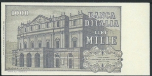 Banknote from Italy