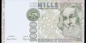 (Reproduction) / 1.000Lire / pk (109b) / (1982)  Banknote