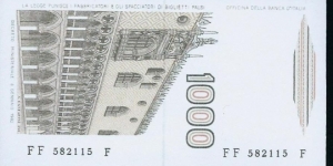 Banknote from Italy