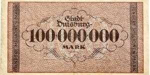 Banknote from Germany