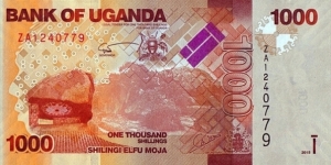 Uganda 2015 1,000 Shillings.

Replacement note. Banknote