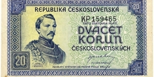 20 Korun (Czechoslovakia 1945) Banknote