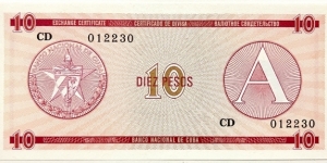 10 Pesos (Foreign Exchange Certificate 1985/A series)  Banknote
