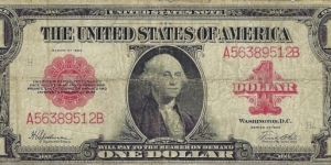 UNITED STATES 1 Dollar 1923
(United States Note) Banknote