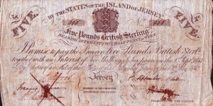 Jersey 1840 5 Pounds.

Serial number - '666'. Banknote