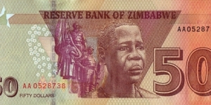 Banknote from Zimbabwe