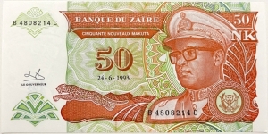 50 Nouveaux Makuta (Republic of Zaire) Banknote