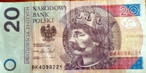 Poland 20 Złotych.
BK4098221 Banknote