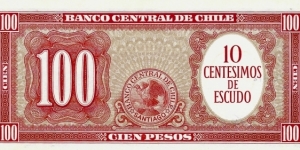 Banknote from Chile