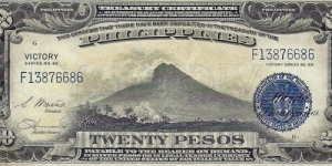 PHILIPPINES 20 Pesos 1944 Banknote