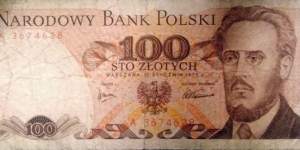 Poland 100 Złotych.
A 3674628 Banknote