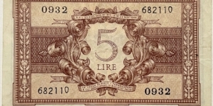 Banknote from Italy