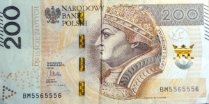 Poland 200 Złotych.
BM5565556 Banknote