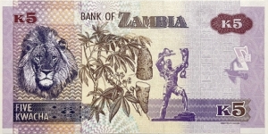 Banknote from Zambia