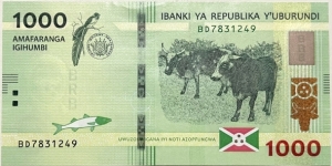 Banknote from Burundi