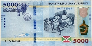 Banknote from Burundi