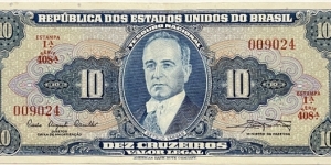 10 Cruzeiros Banknote