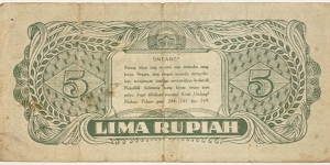 Banknote from Indonesia