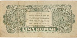 Banknote from Indonesia