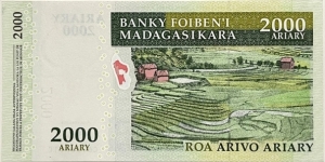 Banknote from Madagascar