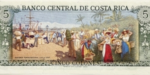 Banknote from Costa Rica