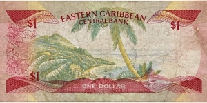 Banknote from East Caribbean St.