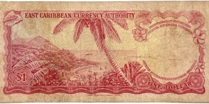 Banknote from East Caribbean St.